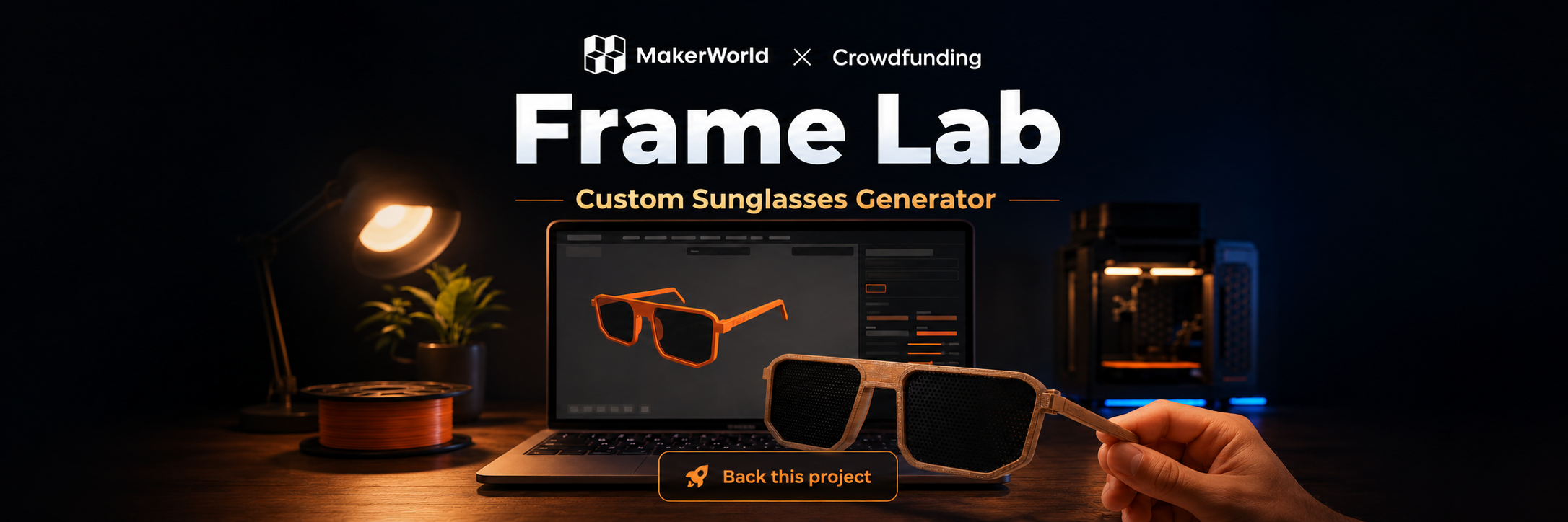 Custom sunglasses designed with Frame Lab